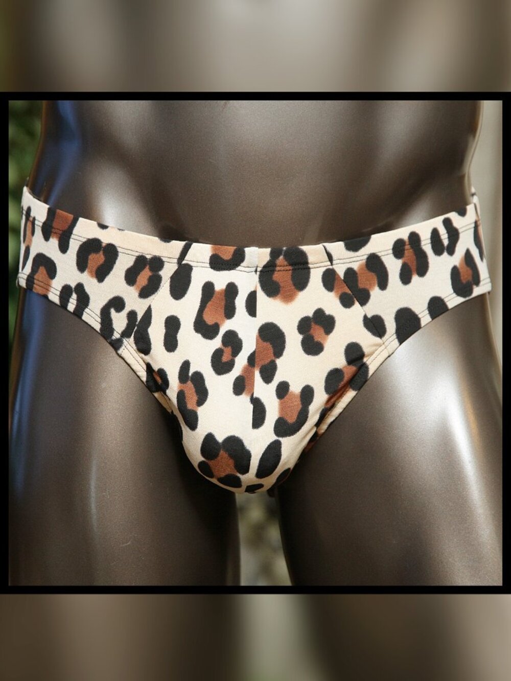Mens Leopared Print Brief Handmade